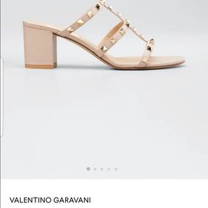 Valentino Rockstud Block Sandals